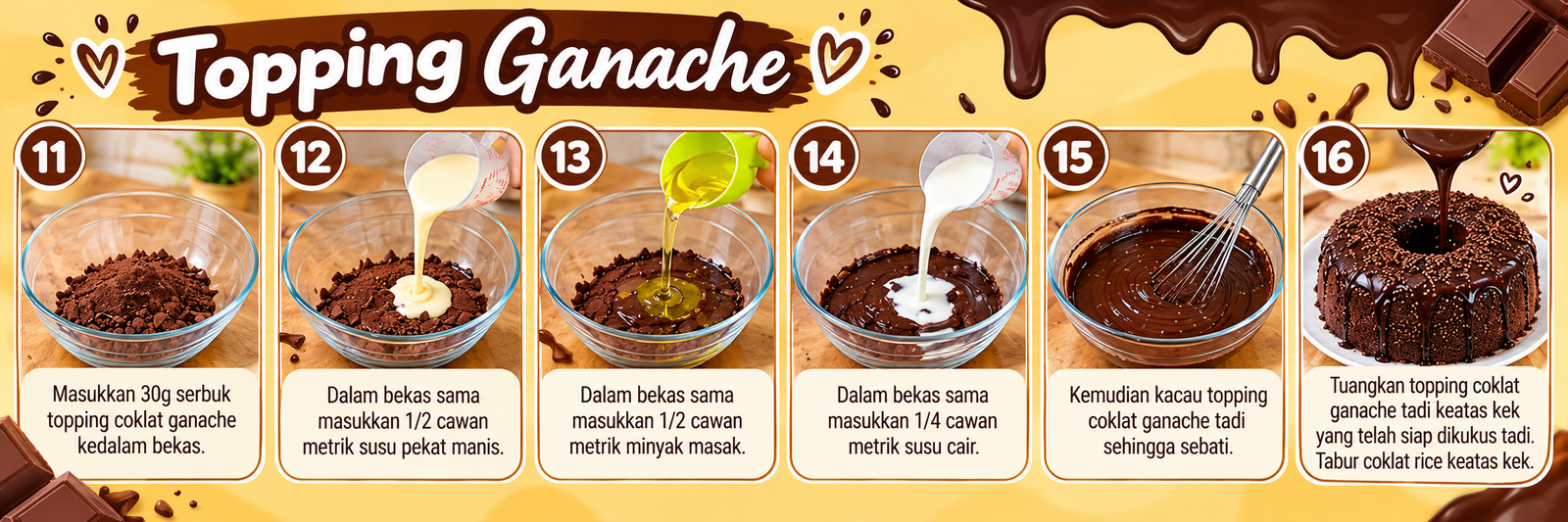 Cara buat kek coklat extra moist bahagian 2