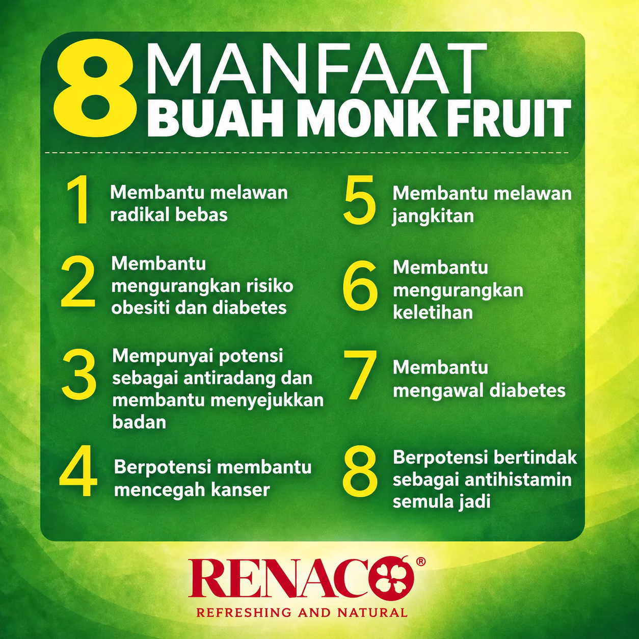 Monk Fruit pengganti gula